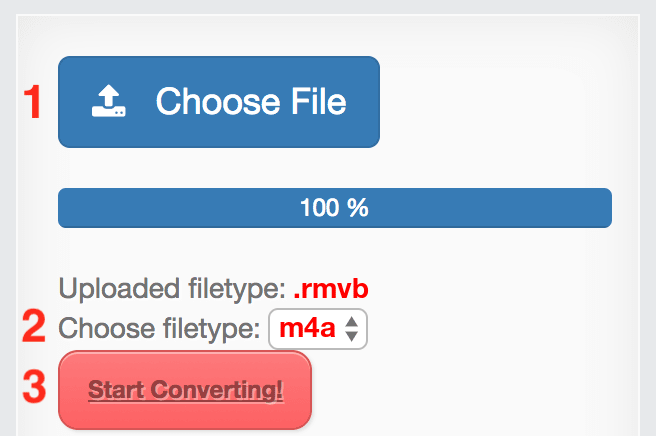 How to convert RMVB files online to M4A